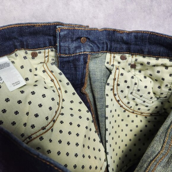 Lucky Brand 221 Jeans Mens 32x30 Straight Denim Stretch Casual Pants Dark Wash - Picture 15 of 16